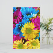 Helder gekleurde dagen briefpapier (Staand voorkant)