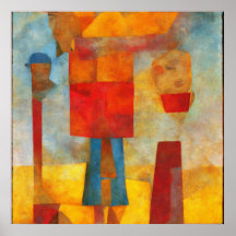 Helder gekleurde moderne anstract drie vrienden