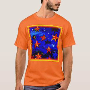 Helder gekleurde Oranje sterren. Bestel nu T-shirt