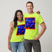 Helder gekleurde Oranje sterren. Bestel nu T-shirt (Unisex)