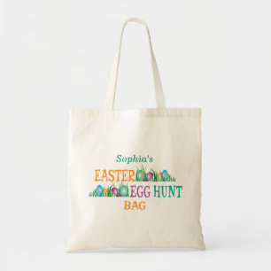 Helder gekleurde paaseieren   Eierjacht Tote Bag