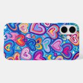HELDER GEKLEURDE REGENBOOG VALENTIJN HARTEN Case-Mate iPhone CASE (Achterkant (horizontaal))