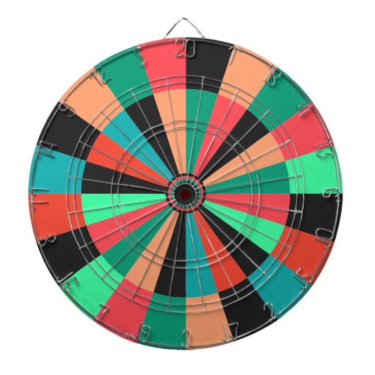 Helder gekleurde speelkamer of Den Dartboard Dartbord (Voorkant)