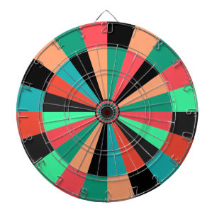 Helder gekleurde speelkamer of Den Dartboard Dartbord