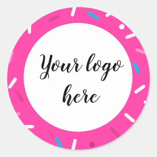 Helder gekleurde Sprinkle patroon stickers (Voorkant)