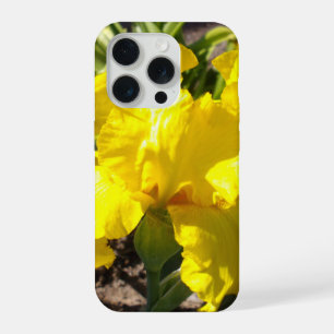 Helder Gele Iris, iPhone 15 Pro Hoesje