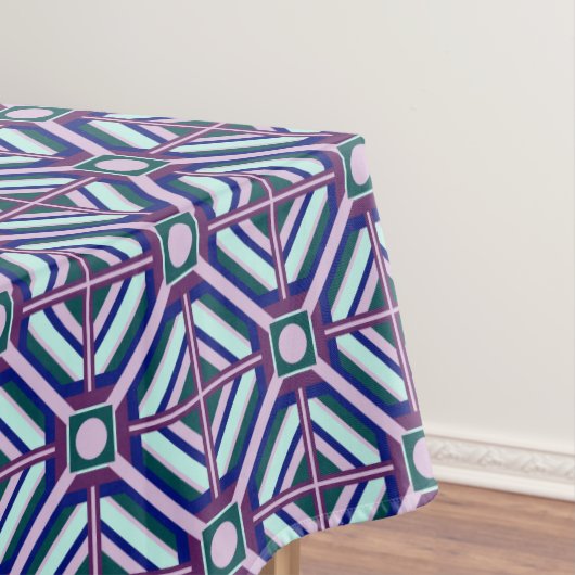Helder geometrisch ontwerp tafelkleed (Voorbeeld)