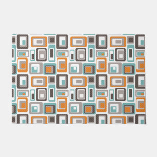 Helder geometrisch patroon. deurmat