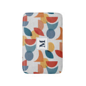 Helder geometrisch retro Abstract Mideeuwse Modern Badmat (Voorkant Verticaal)