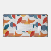 Helder geometrisch retro Abstract Mideeuwse Modern Bureaumat (Keyboard & Muis)