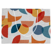 Helder geometrisch retro Abstract Mideeuwse Modern Groot Cadeauzakje (Achterkant)