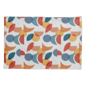 Helder geometrisch retro Abstract Mideeuwse Modern Kussensloop (Achterkant-Links)