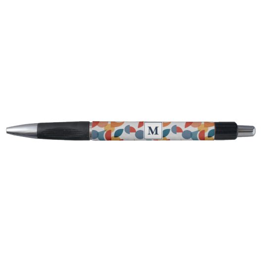 Helder geometrisch retro Abstract Mideeuwse Modern Pen (Voorkant)