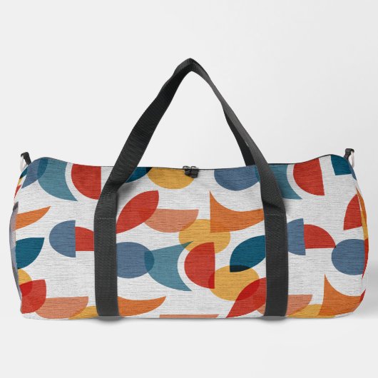 Helder geometrisch retro Abstract Mideeuwse Modern Plunjezak (Achterkant)