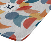 Helder geometrisch retro Abstract Mideeuwse Modern Snijplank (Hoek)