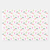 Helder grillig kerstvakantie inpakpapier (Voorkant)