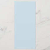 Helder Groen Blauw Eenvoudig Monogram Trouwmenu Menu (Achterkant)