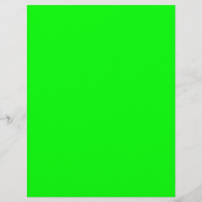 Helder groen briefhoofd (Voorkant)