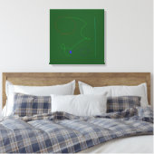 Helder Groen Canvas Afdruk (Insitu (Slaapkamer))