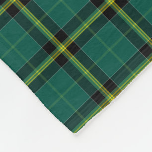 Helder groen geruite Duffy Tartan Fleece Deken