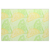 Helder kalkgroen citruscitruscitroenpatroon stof (Fat Quarter)