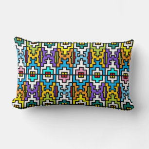Helder kleuren Afrikaans patroon Kussen