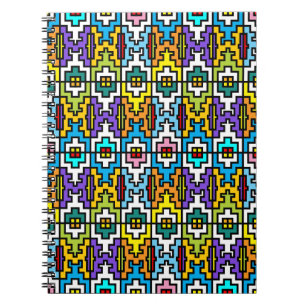 Helder kleuren Afrikaans patroon Notitieboek