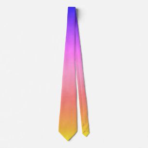 Helder Kleurrijk 80s Regenboog Ijsje Ombre Stropdas