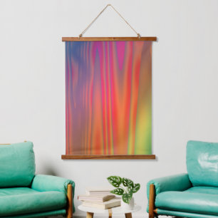 Helder Kleurrijk Abstracte Kunst Hangend Wandkleed