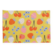 Helder kleurrijk besvruchten patroon kussensloop (Achterkant-Rechts)