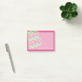 Helder Kleurrijk Chevron Patroon Aangepaste Monogr Post-it® Notes (Kantoor)
