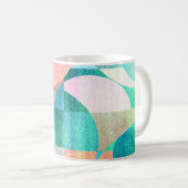 Helder, kleurrijk geometrisch Abstract Koffiemok (Voorkant rechts)