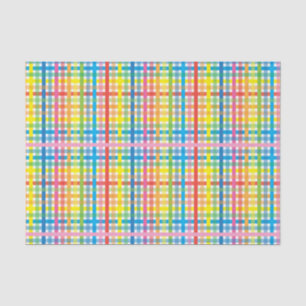 Helder Kleurrijk Plaid Tissuepapier