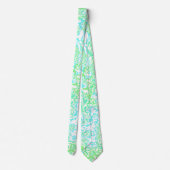 Helder Kleurrijk Trippy Swirly Abstract Boho Marme Stropdas (Achterkant)