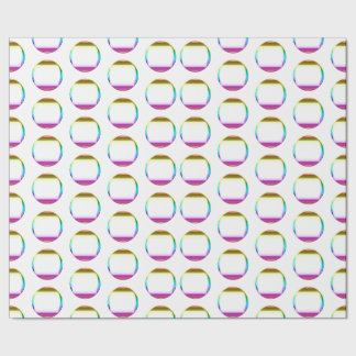 Helder Kleurrijke Regenboog Gradiënt Glas Cirkels Cadeaupapier