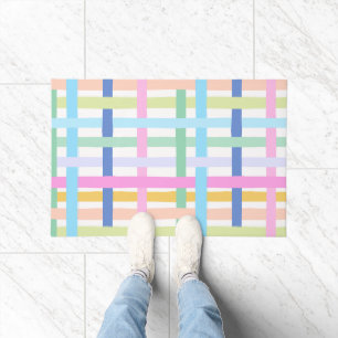 Helder Kleurrijke Regenboog Plaid - Maximalistisch Deurmat