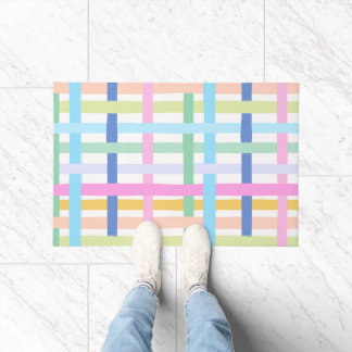 Helder Kleurrijke Regenboog Plaid - Maximalistisch Deurmat