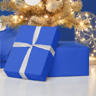 Helder kobaltblauw effen kleur cadeaupapier