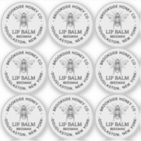 Helder label voor Beeswax Lip balsems