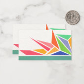 Helder Lente Kleuren Notitiekaartje (Voorkant / Achterkant in situ)