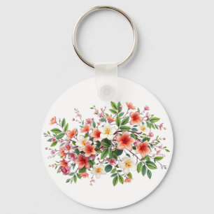 Helder Lentebloemenboeket Sleutelhanger