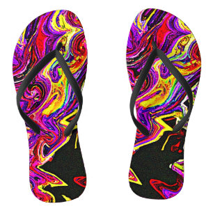 Helder Levenwekkend Stralingspatroon Teenslippers