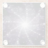 Helder licht aan het einde van de tunnel glazen onderzetter (Achterkant)