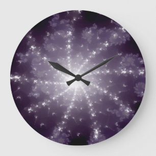 Helder licht aan het einde van de tunnel grote klok