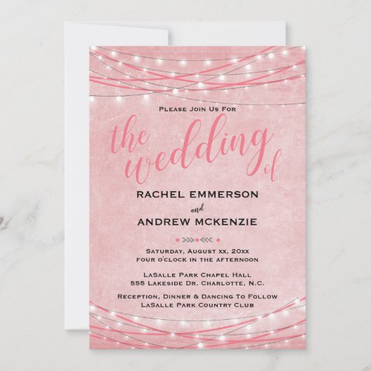 Helder licht - Weddenschap - Roze schaduwen Kaart (Voorkant)