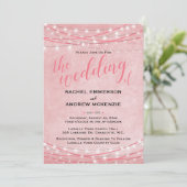 Helder licht - Weddenschap - Roze schaduwen Kaart (Staand voorkant)