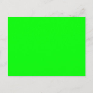 Helder limoengroen blanco briefkaart