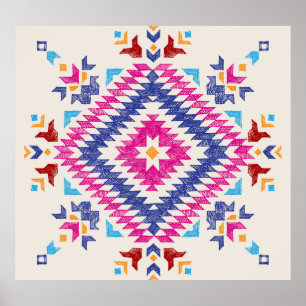 Helder met de hand getekend stamontwerp element. poster