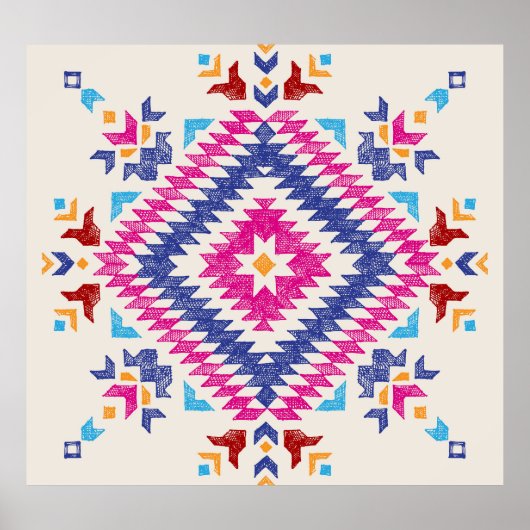 Helder met de hand getekend stamontwerp element. poster (Voorkant)