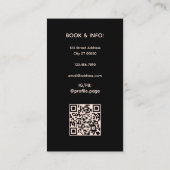 Helder minimalistisch monogram Visitekaartje (Achterkant)